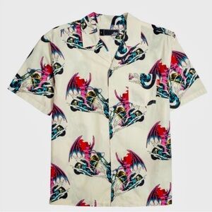 Lost Clothing Highway Woven Shirt Medium NWT